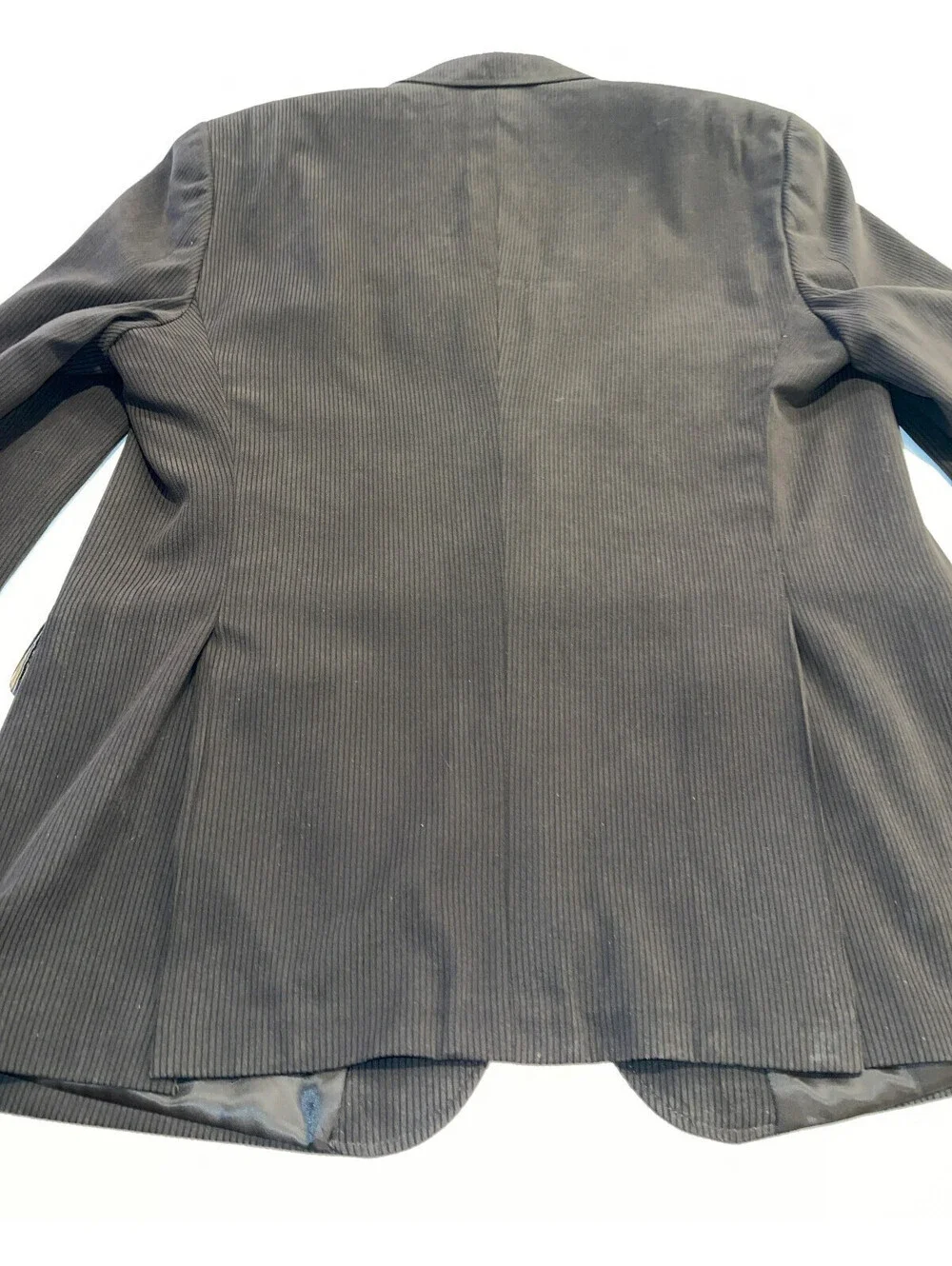 DESIGNER JONES NEW YORK 2 BUTTON 100% POLY DRY CLEAN BROWN DRESS SUIT JACKET 46R